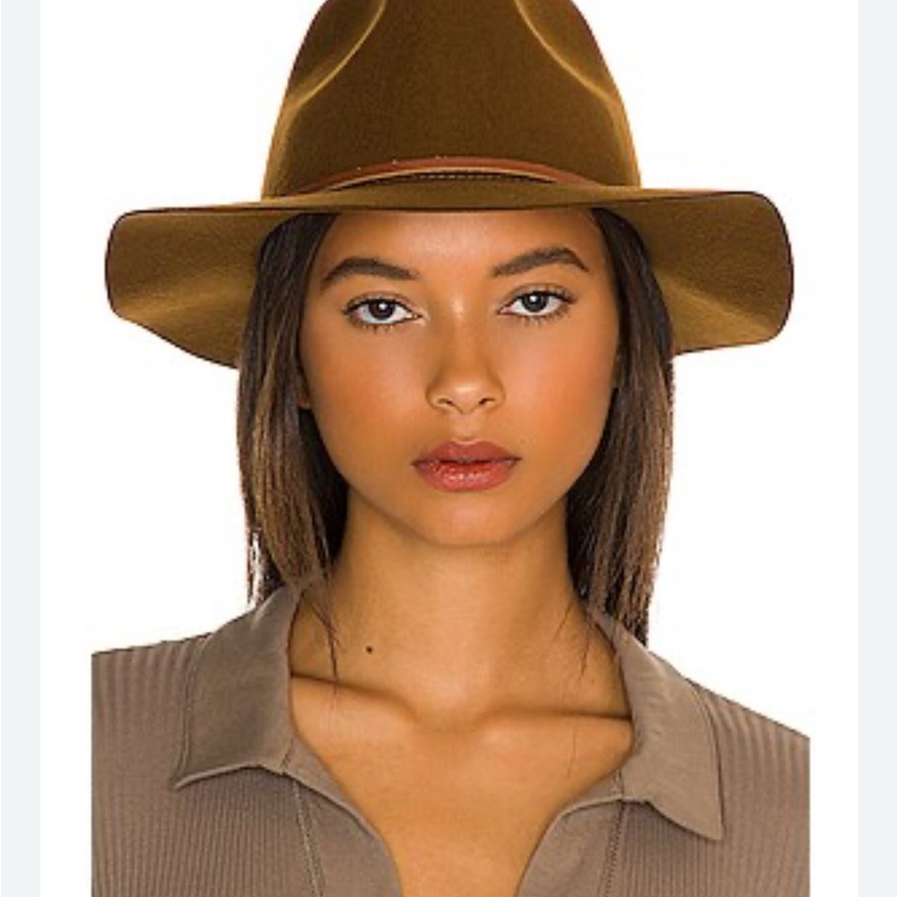 NWOT Dark Brown packable Brixton Wesley wool fedora